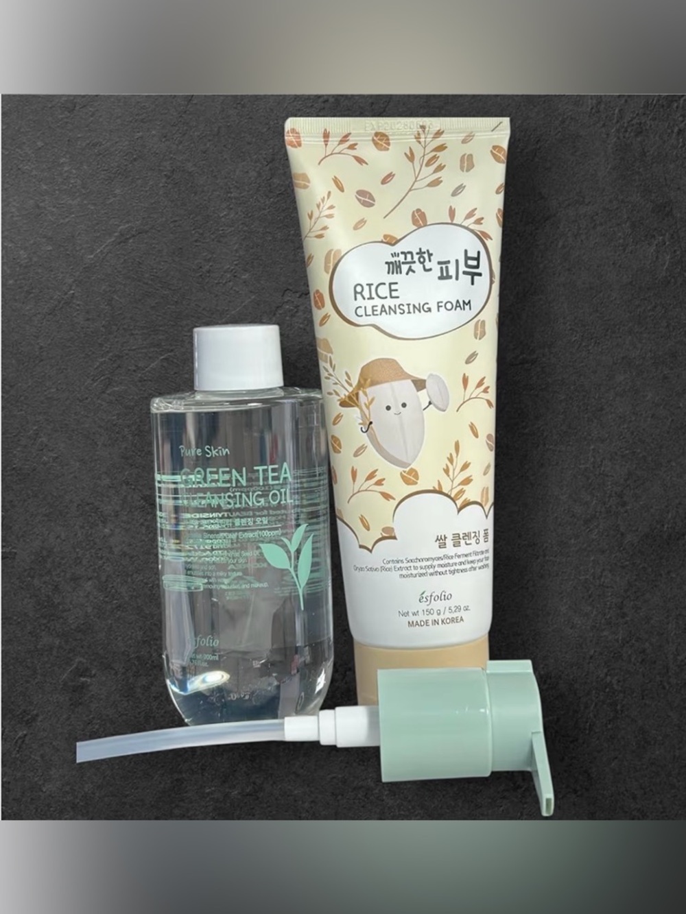 esfolio Cleansing Foam and Cleansing Oil Set